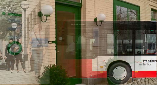 Zu Fuss oder mit Stadtbus zum open way institute - Mit Praxis für Veränderungscoaching und Raucherentwöhnung